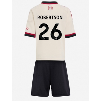 Billige Fotballdrakt Liverpool Andrew Robertson #26 Replika Bortedraktsett Barn 2025-26 Kortermet (med bukser)